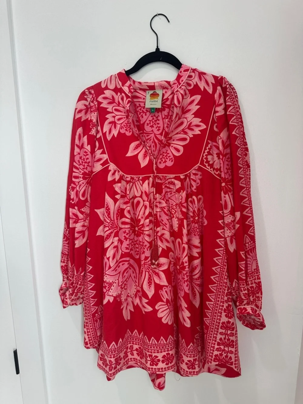 Farm Rio Tapestry Long Sleeve Mini Dress - Picture 2 of 5